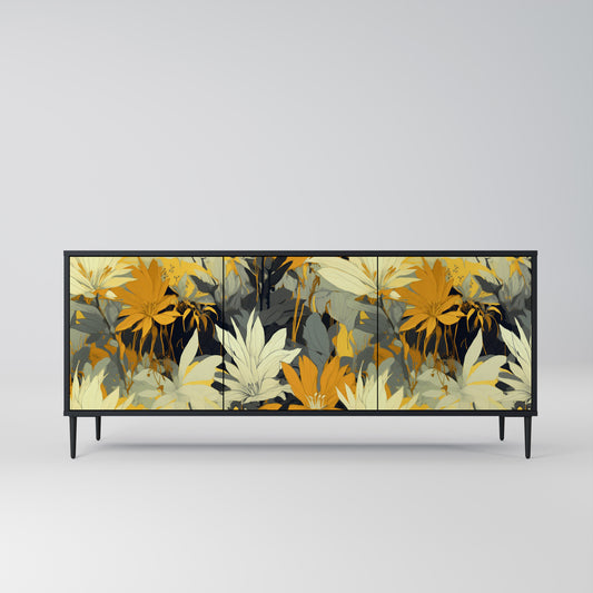 SUNKISSED LILY 3-dörrars skänk i svart finish