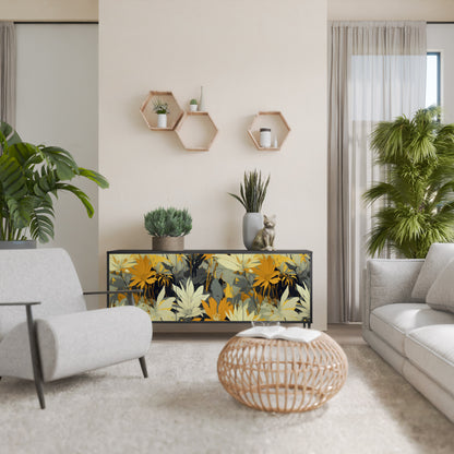 SUNKISSED LILY 3-dörrars skänk i svart finish