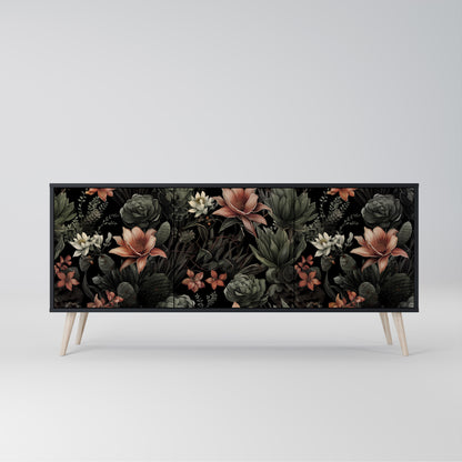 SECRET VERDURE 3-dörrars skänk i svart finish
