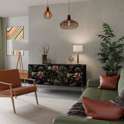 SECRET VERDURE 3-dörrars skänk i svart finish