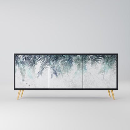 PALM VEIL 3-dörrars skänk i svart finish