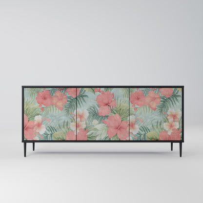 HAWAIIAN SPIRIT 3-Door Sideboard in Black Finish