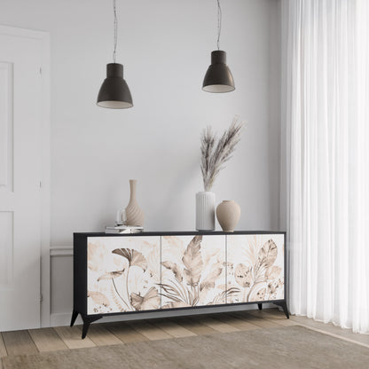 WILD TENDRNESS 3-Dörrars skänk i svart finish