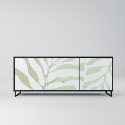 BOTANICAL SPARK 3-dörrars skänk i svart finish