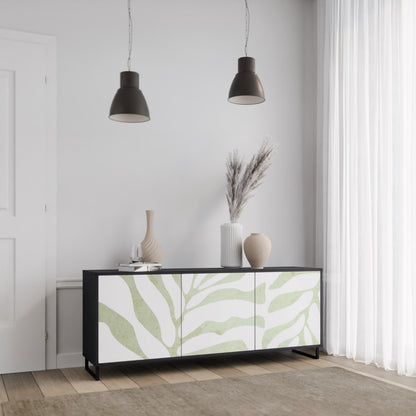 BOTANICAL SPARK 3-dörrars skänk i svart finish