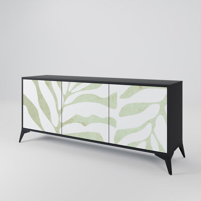 BOTANICAL SPARK 3-dörrars skänk i svart finish
