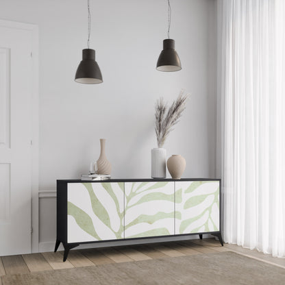 BOTANICAL SPARK 3-dörrars skänk i svart finish