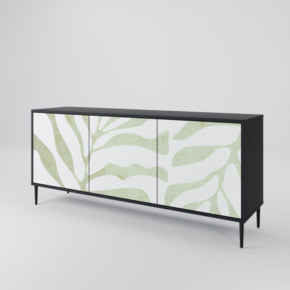 BOTANICAL SPARK 3-dörrars skänk i svart finish