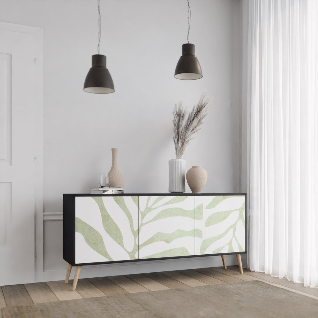 BOTANICAL SPARK 3-dörrars skänk i svart finish
