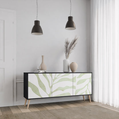 BOTANICAL SPARK 3-dörrars skänk i svart finish