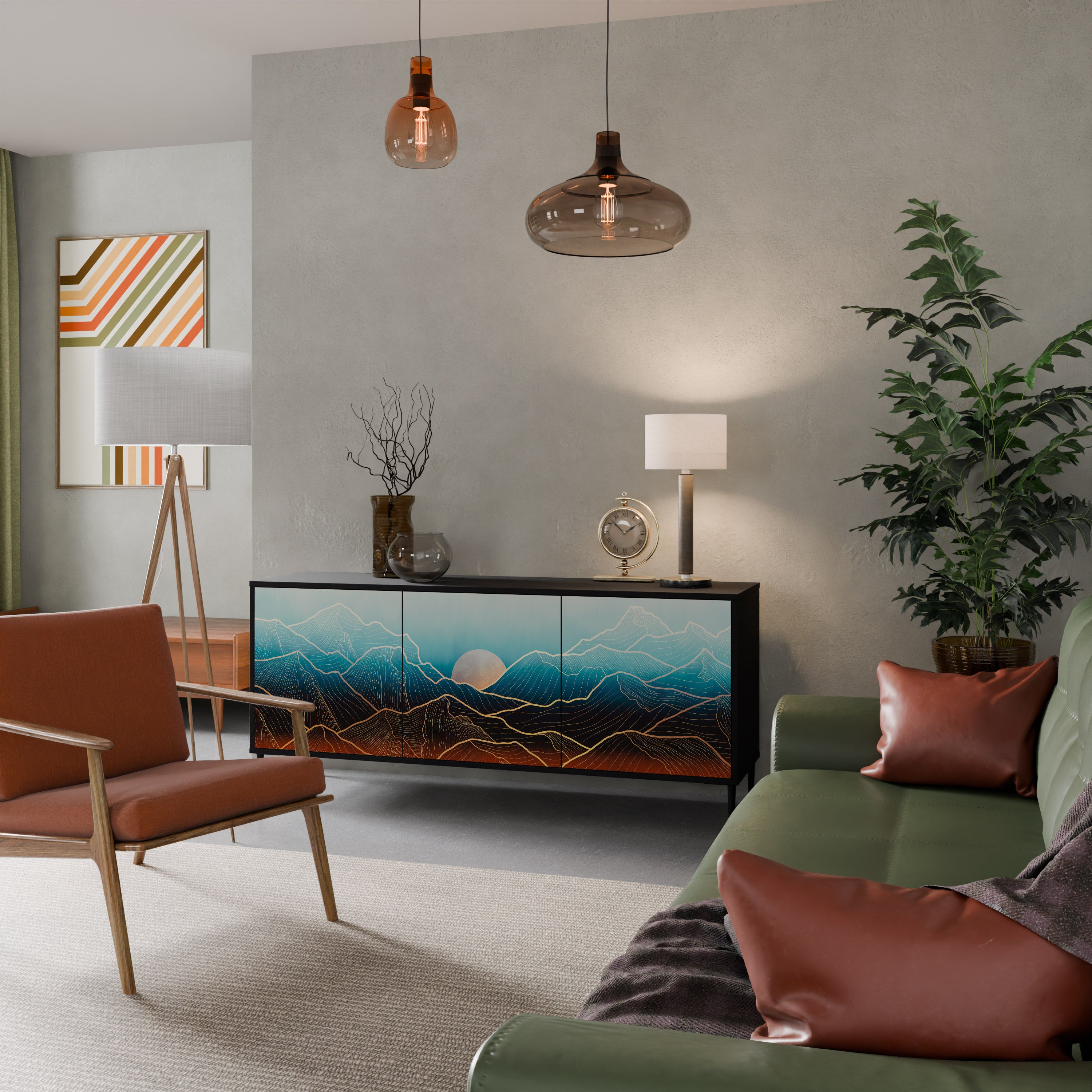 LUNAR SECRETS Skänk med tre dörrar