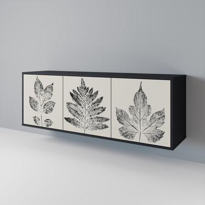 LEAFY STAMPS Skänk med tre dörrar