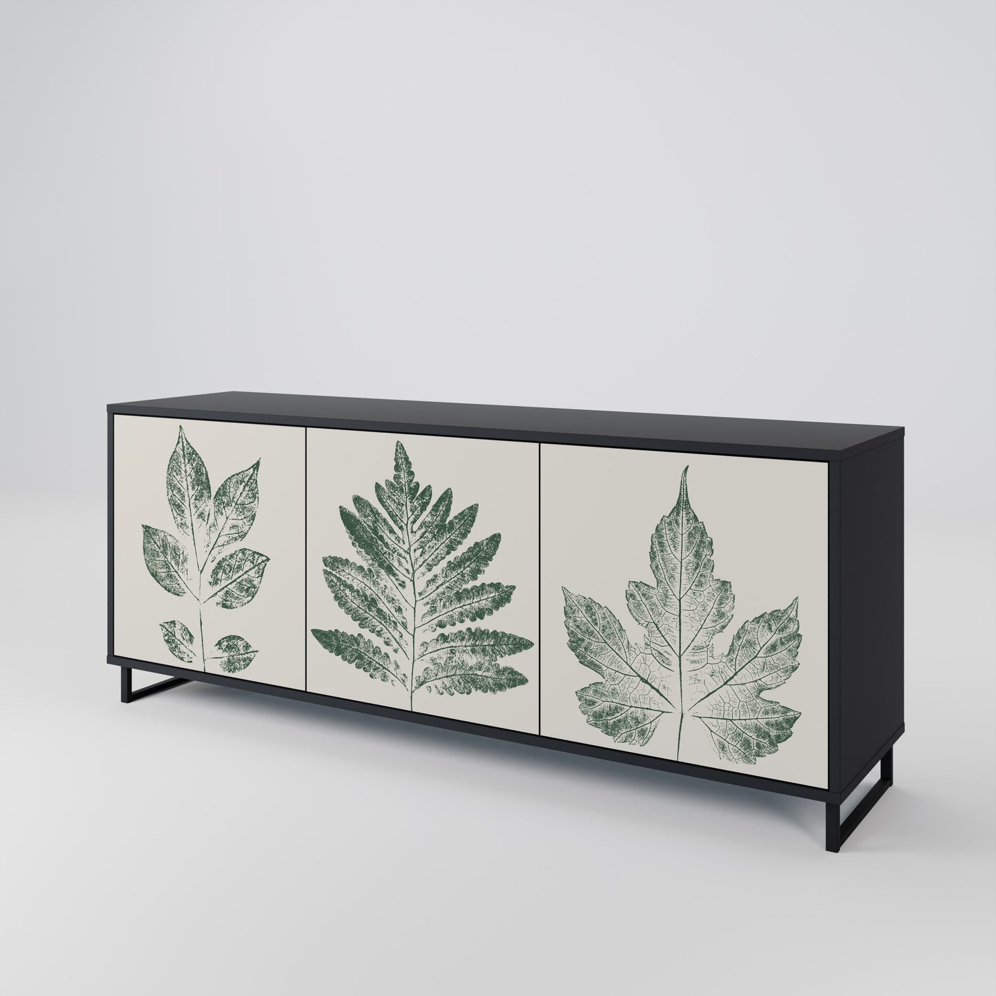 GREEN LEAFY STAMPS Skänk med tre dörrar