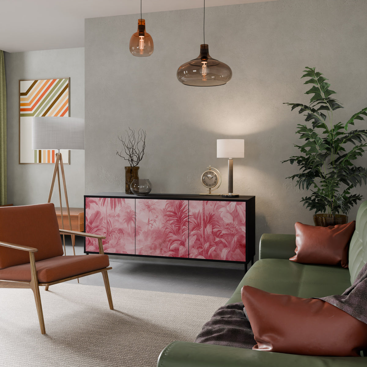 SWEET TROPICS Skänk med tre dörrar