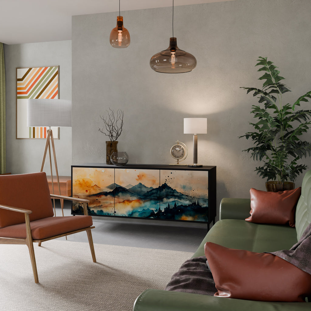OMINOUS MOUNTAINS 3-Door Sideboard