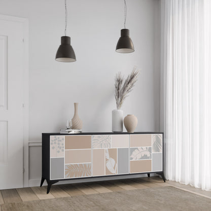 TROPICAL SHAPES Skänk med tre dörrar