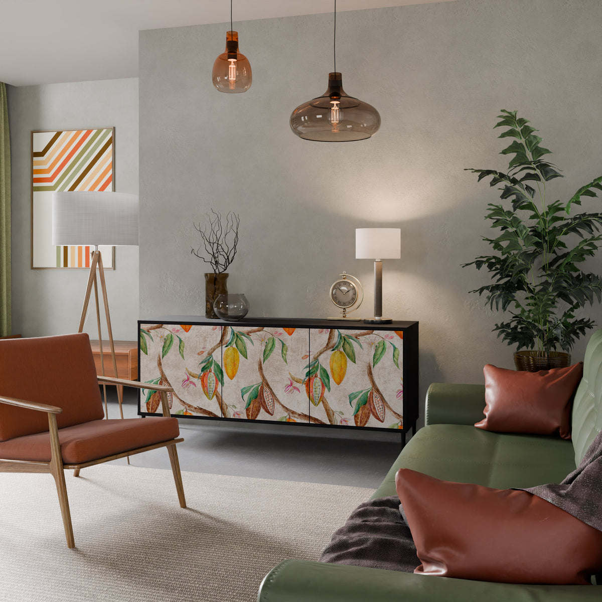 COCOA FRUITS 3-Door Sideboard