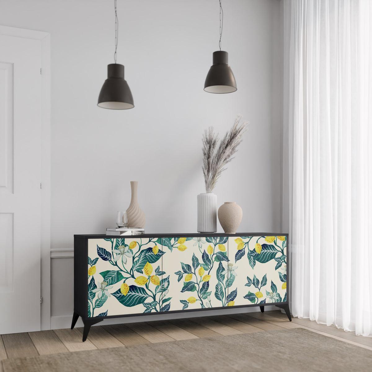 LEMON TREE Skänk med tre dörrar