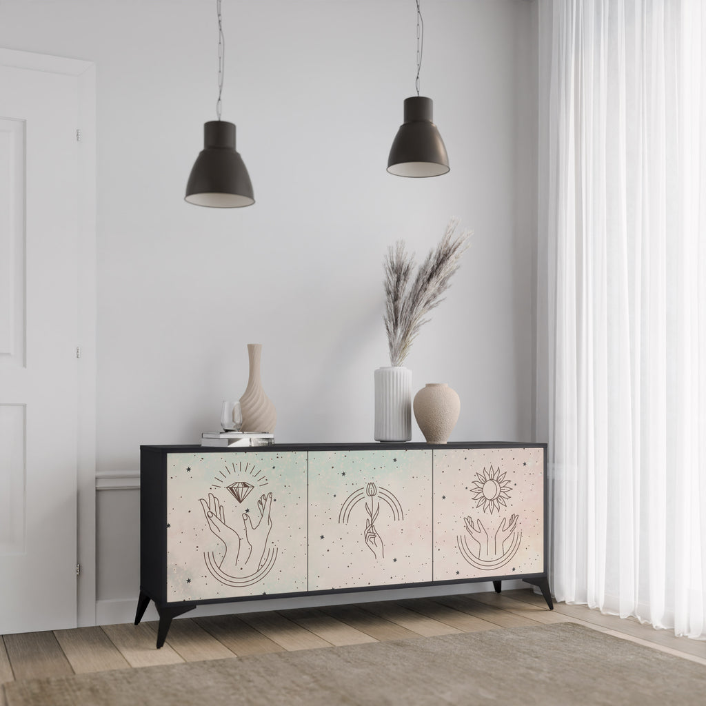 DELICATE BEAUTY 3-Door Sideboard