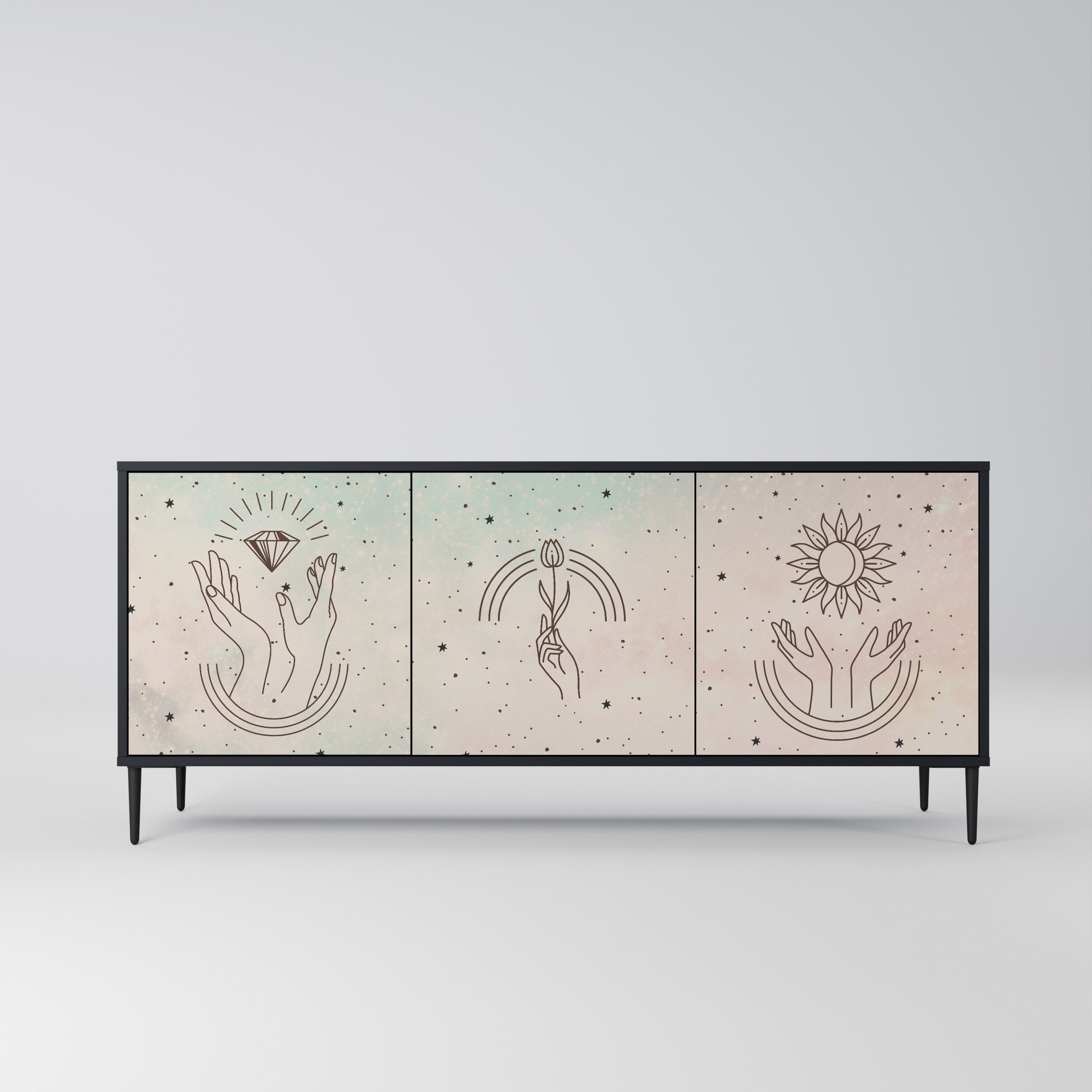 DELICATE BEAUTY 3-Door Sideboard