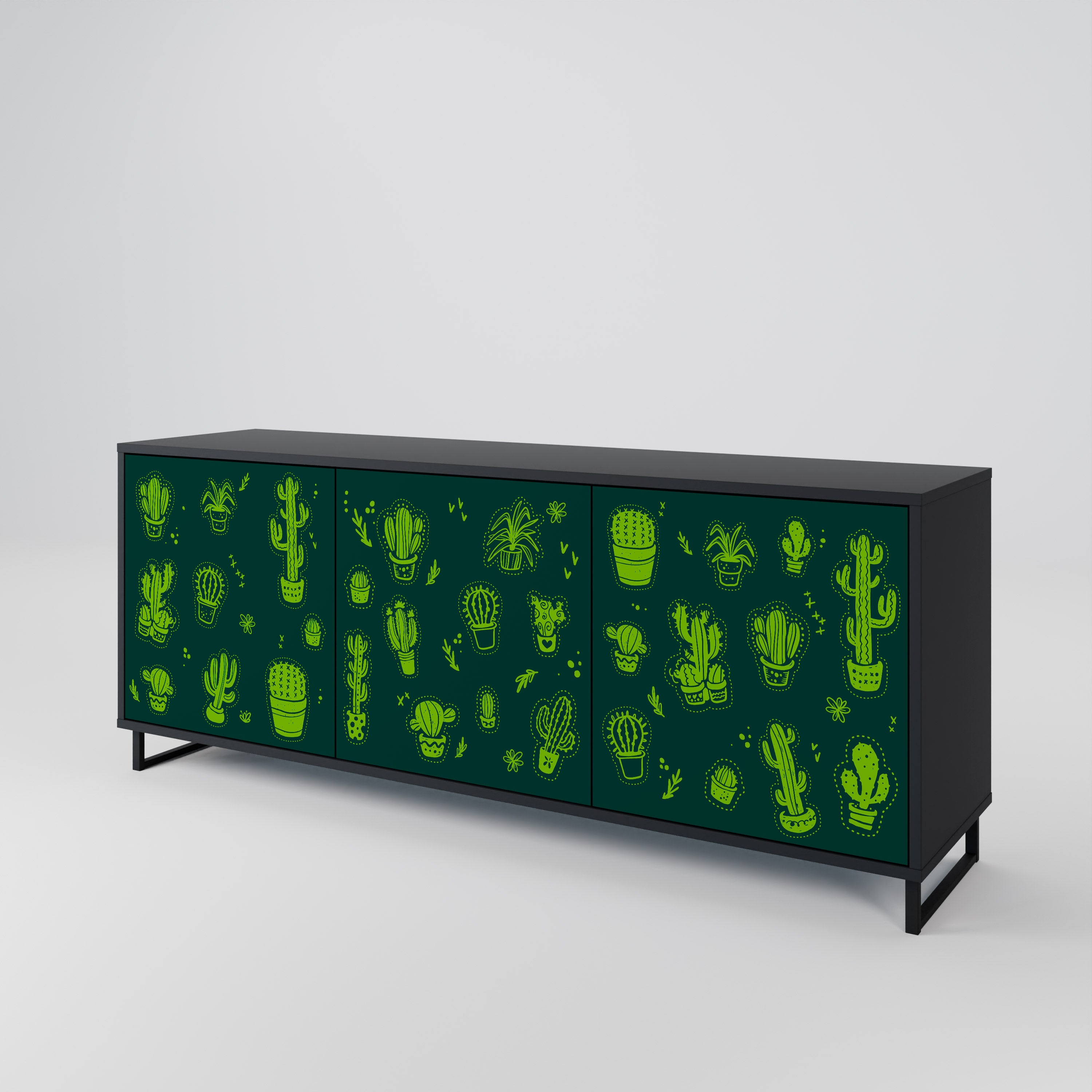 DESERT GREEN 3-Door Sideboard