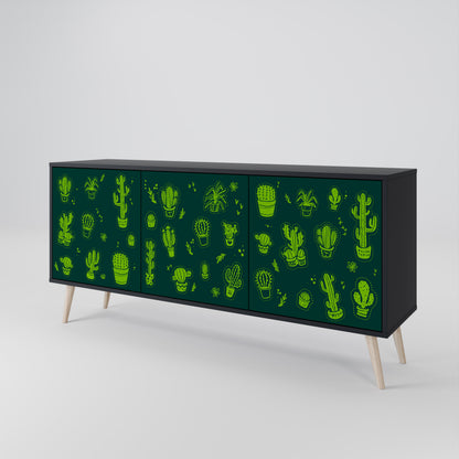 DESERT GREEN Skänk med tre dörrar