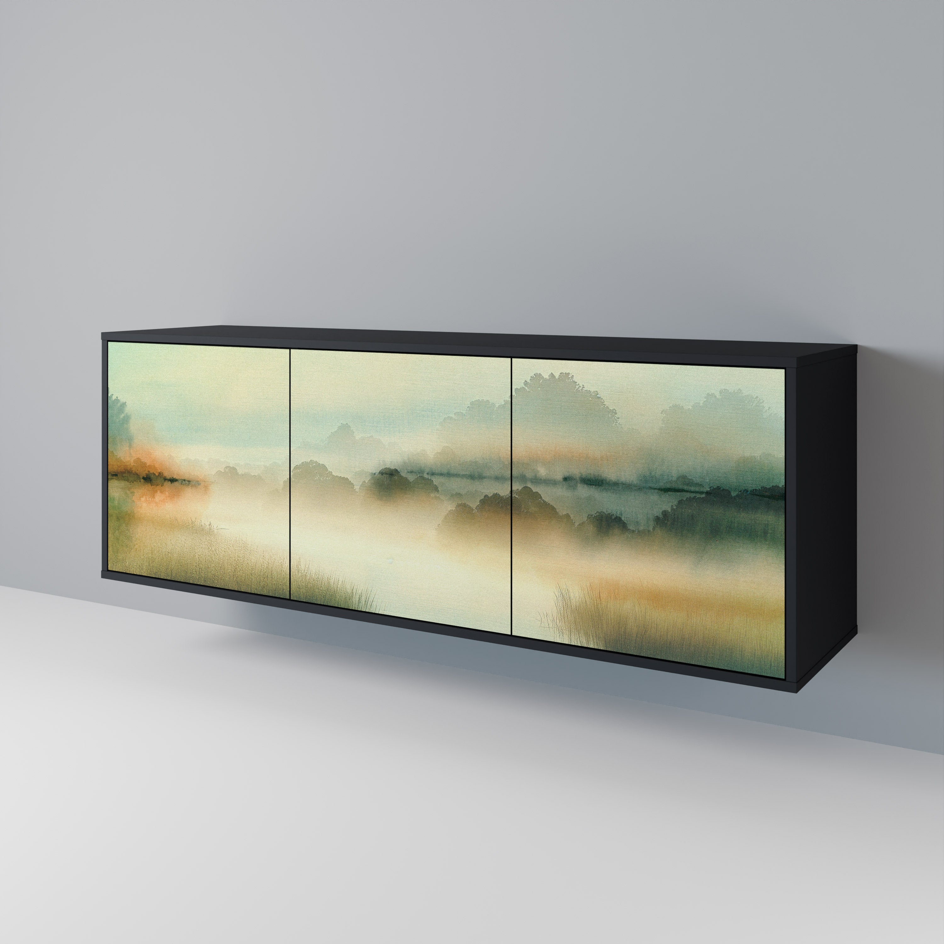 MORNING BY THE LAKE 3-Door Sideboard
