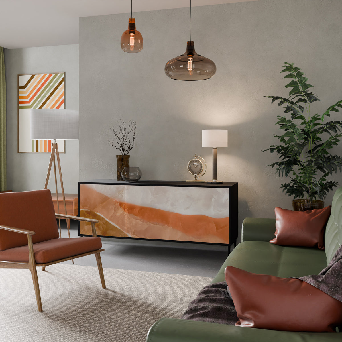 SANDHILLS SPLENDOUR Skänk med tre dörrar