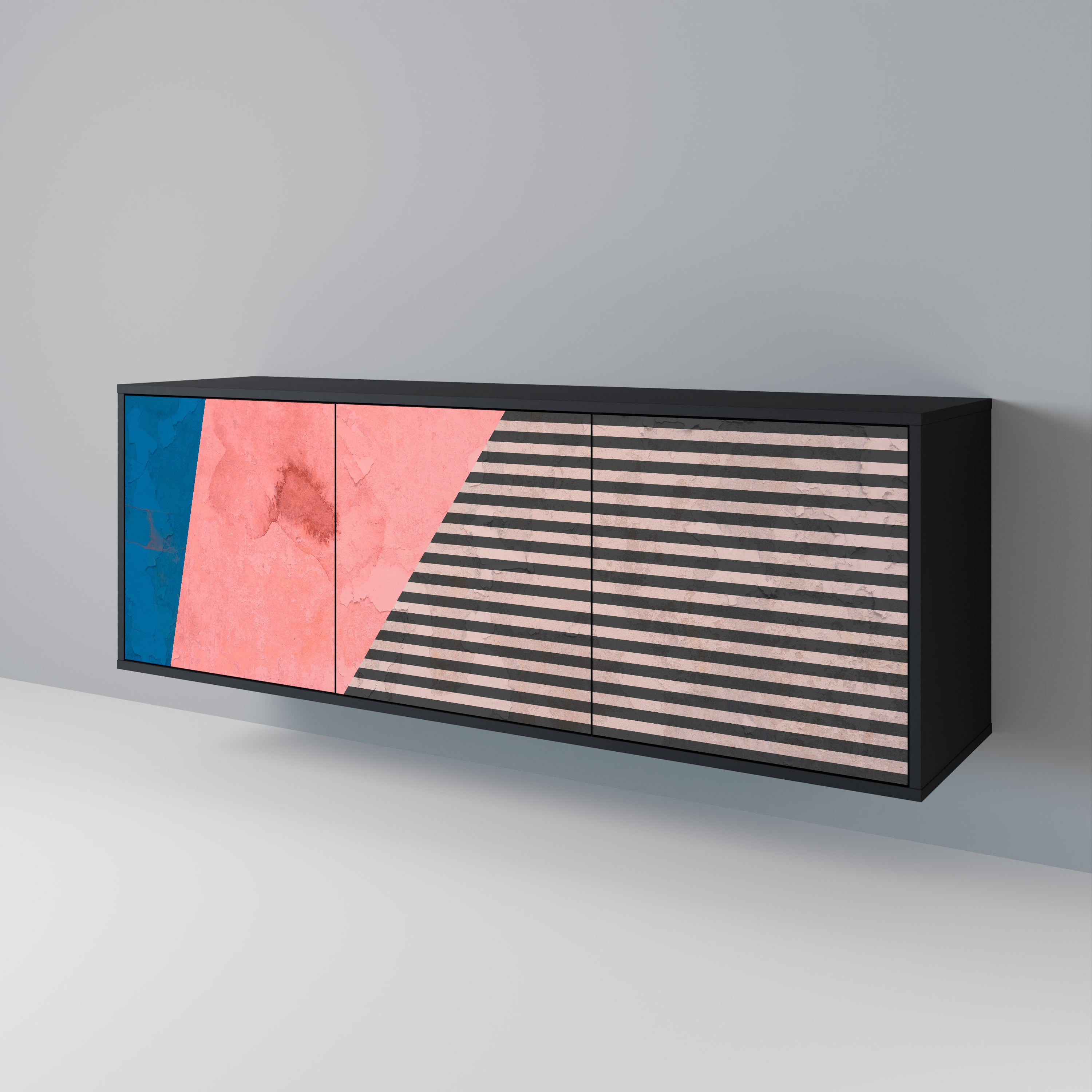 GLAMOROUS STRIPE 3-Door Sideboard