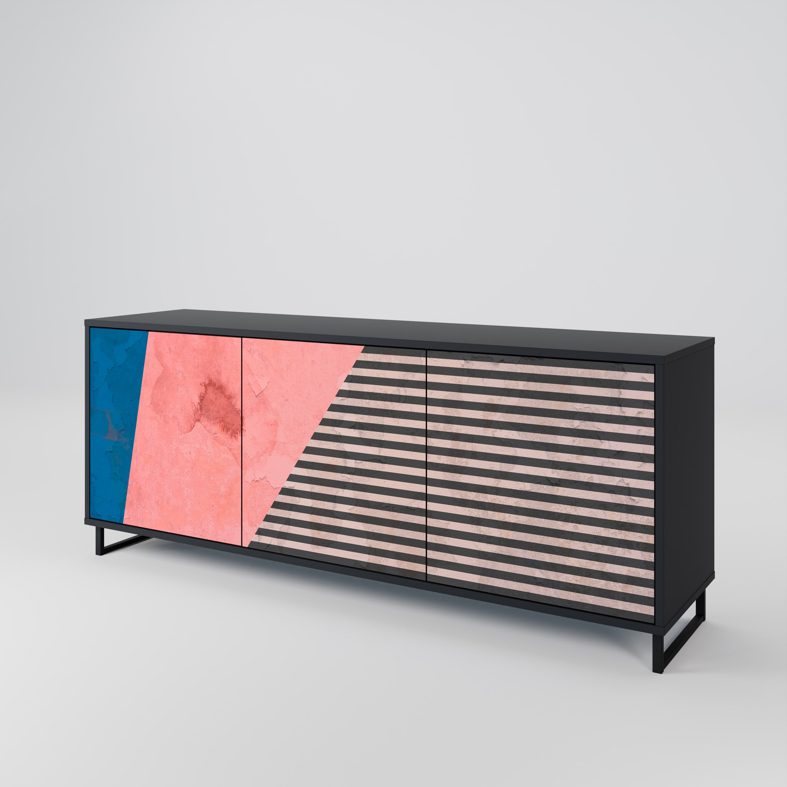 GLAMOROUS STRIPE 3-Door Sideboard