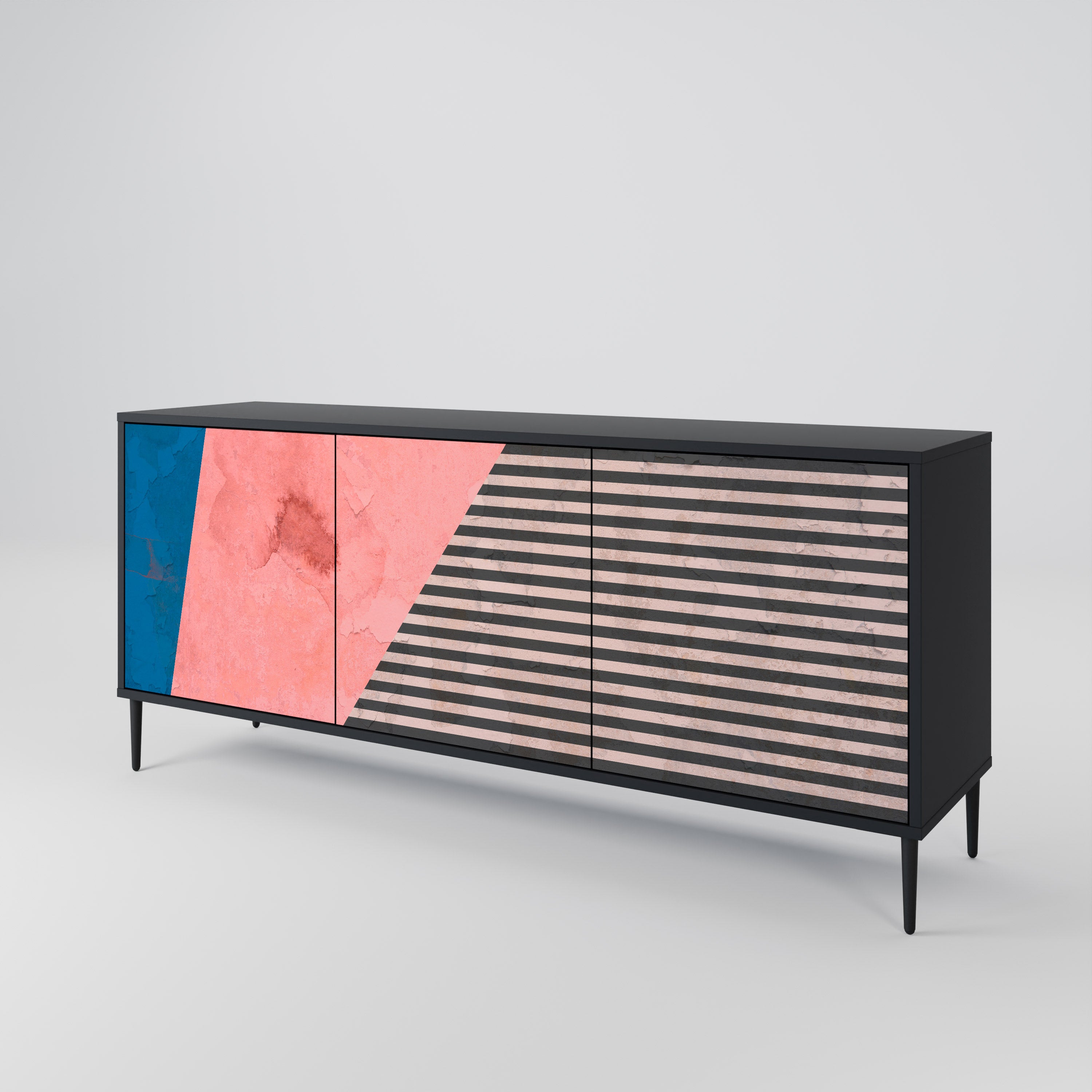 GLAMOROUS STRIPE 3-Door Sideboard