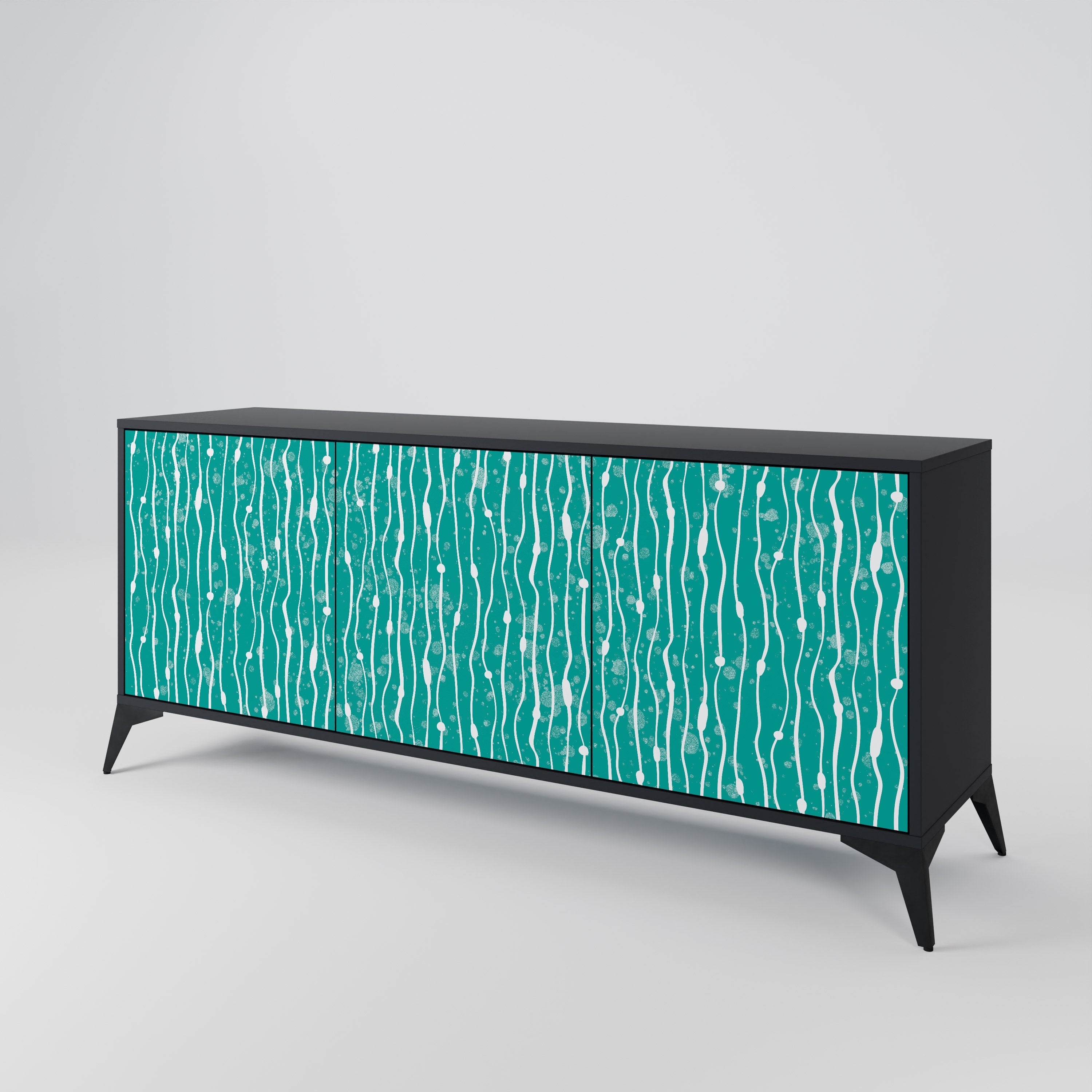 TURQUOISE RAIN 3-Door Sideboard