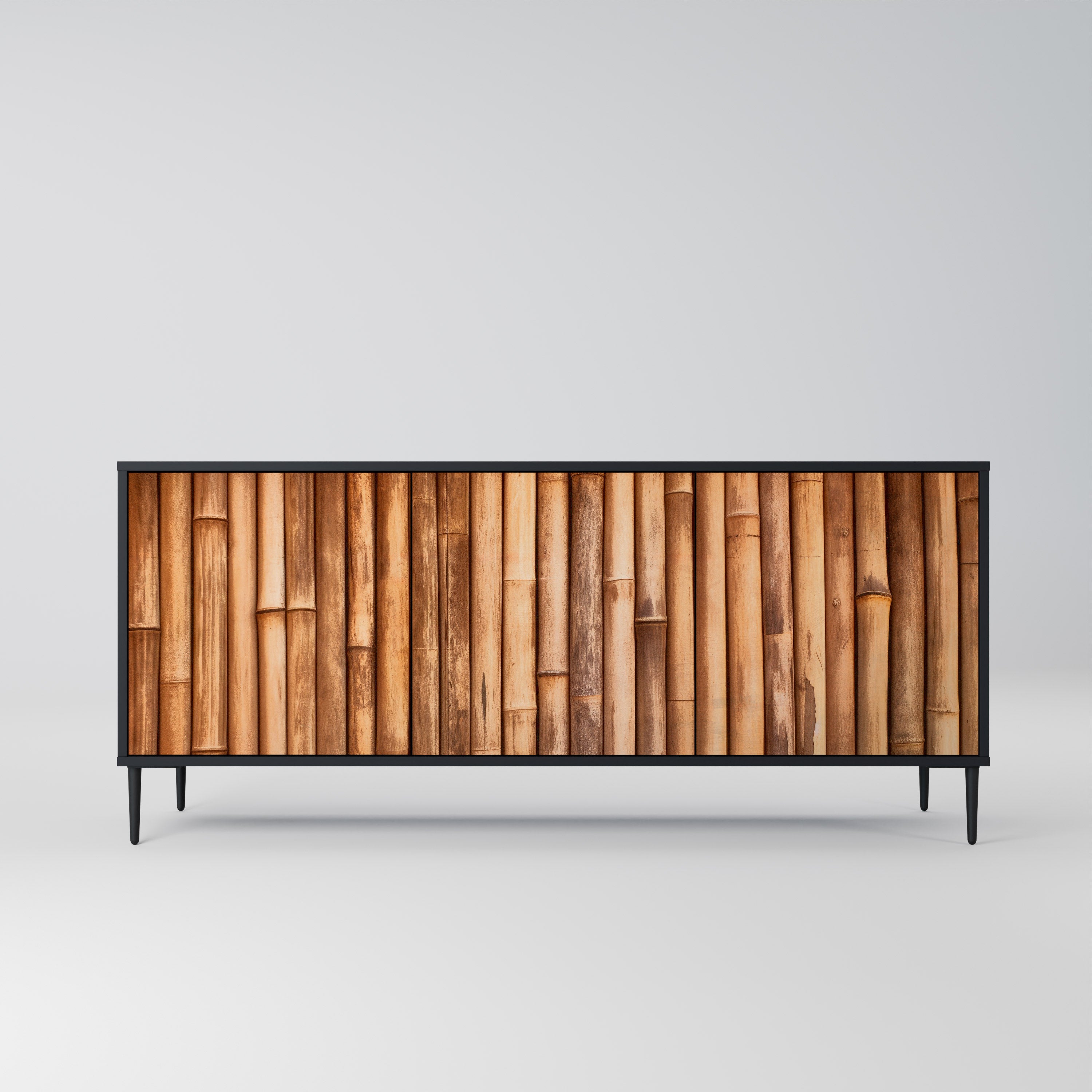 NATURAL WOOD 3-Door Sideboard