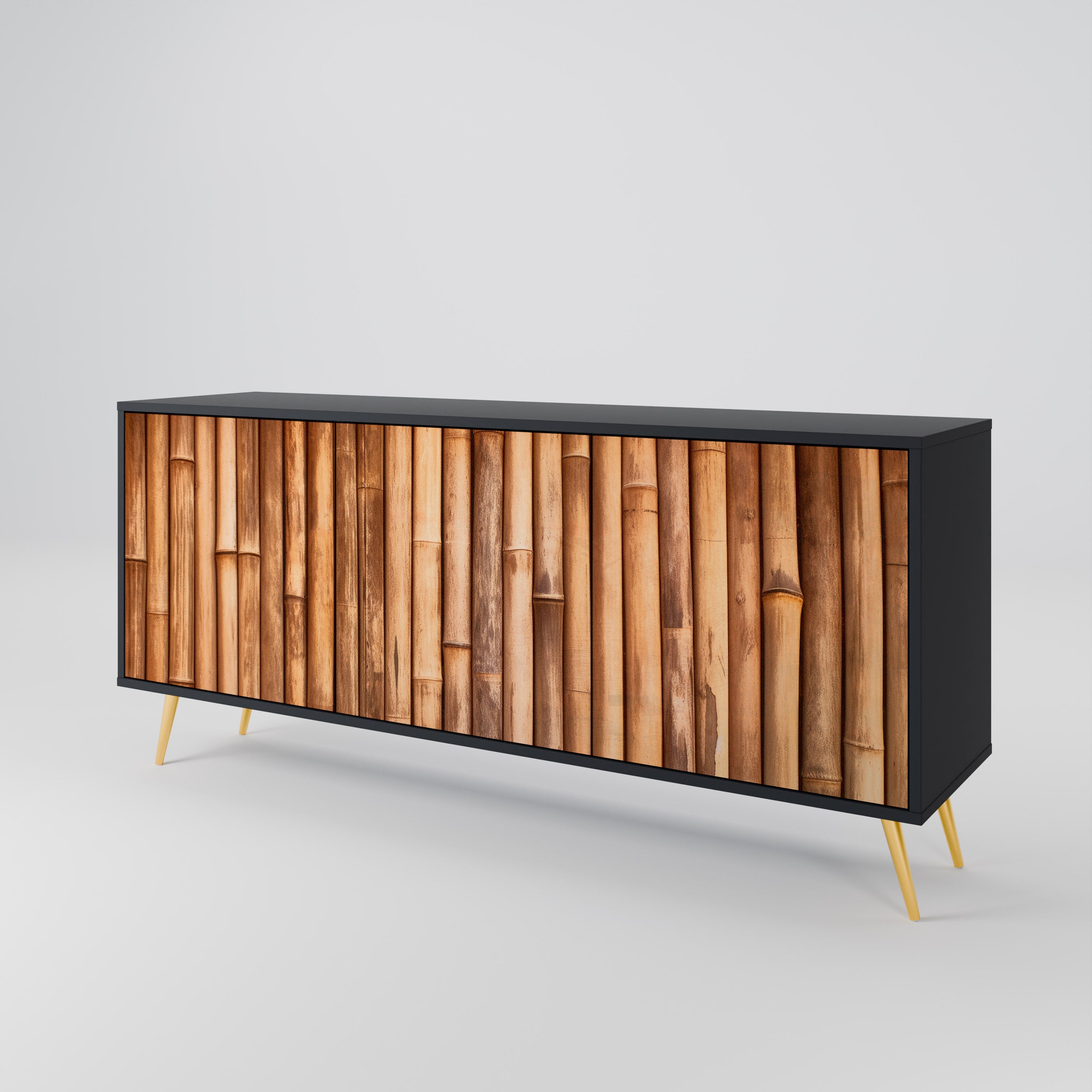 NATURAL WOOD 3-Door Sideboard