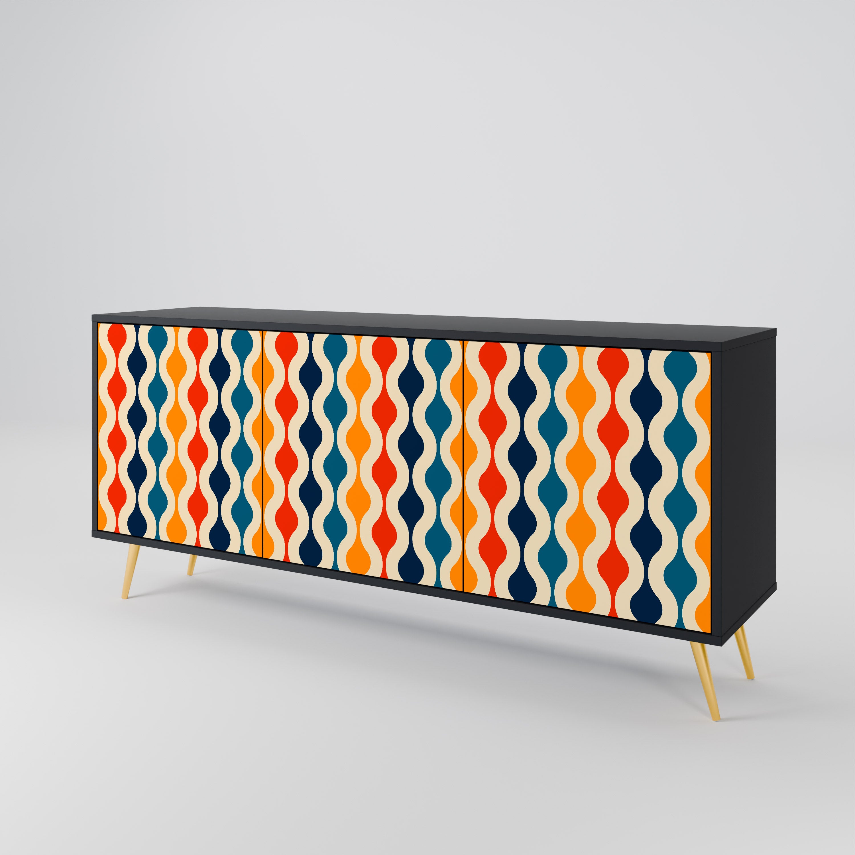 COLORFUL NOSTALGIA 3-Door Sideboard