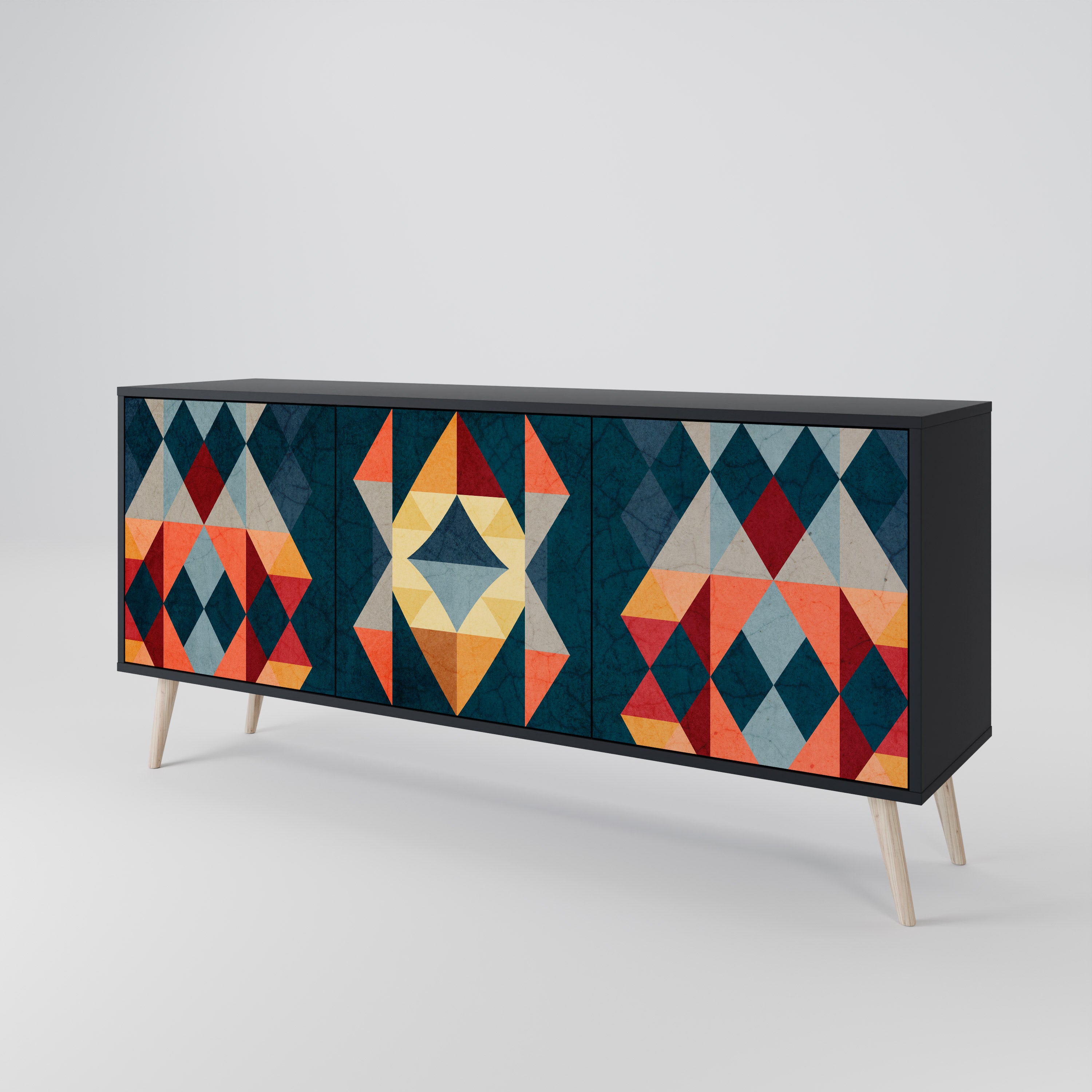 CRACKED ILLUSION 3-Door Sideboard