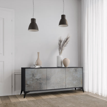 CONCRETE WALL Skänk med tre dörrar