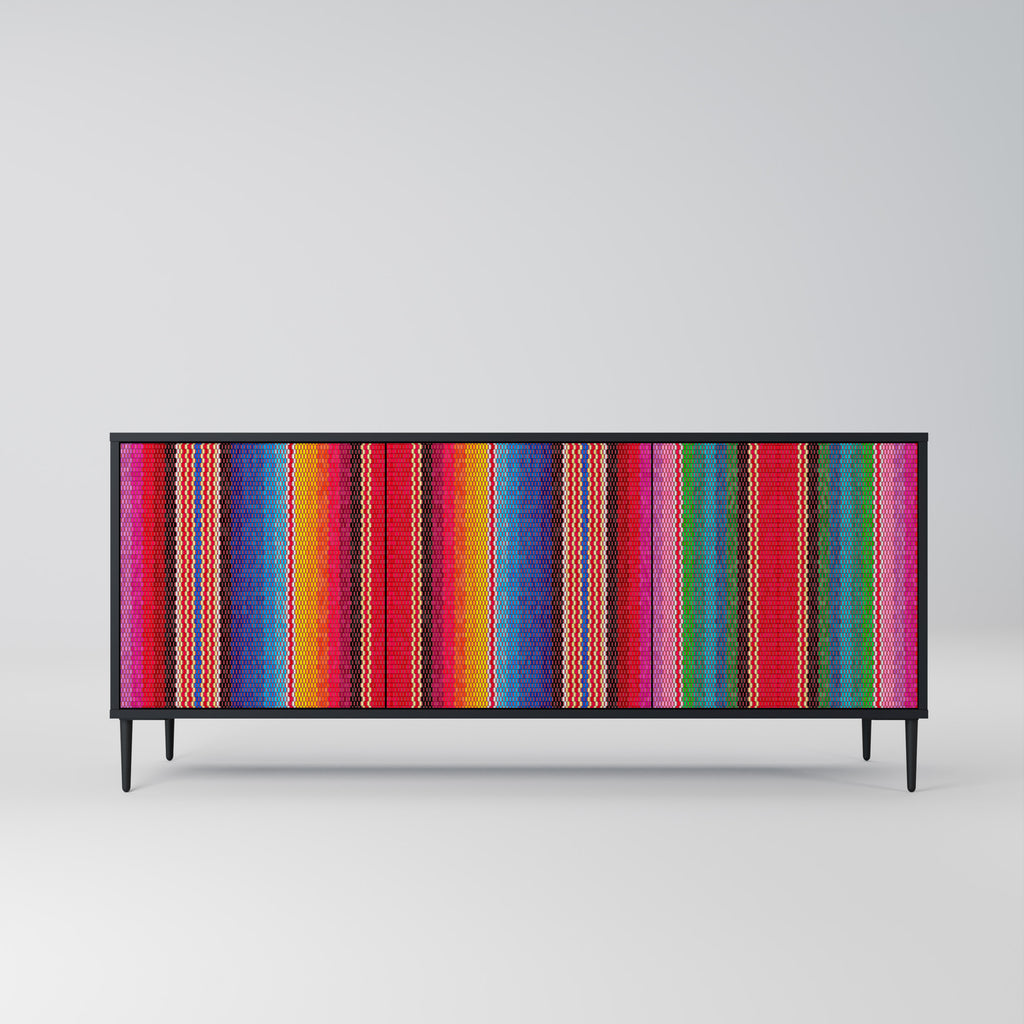 ETHNIC MEXICAN 3-Door Sideboard