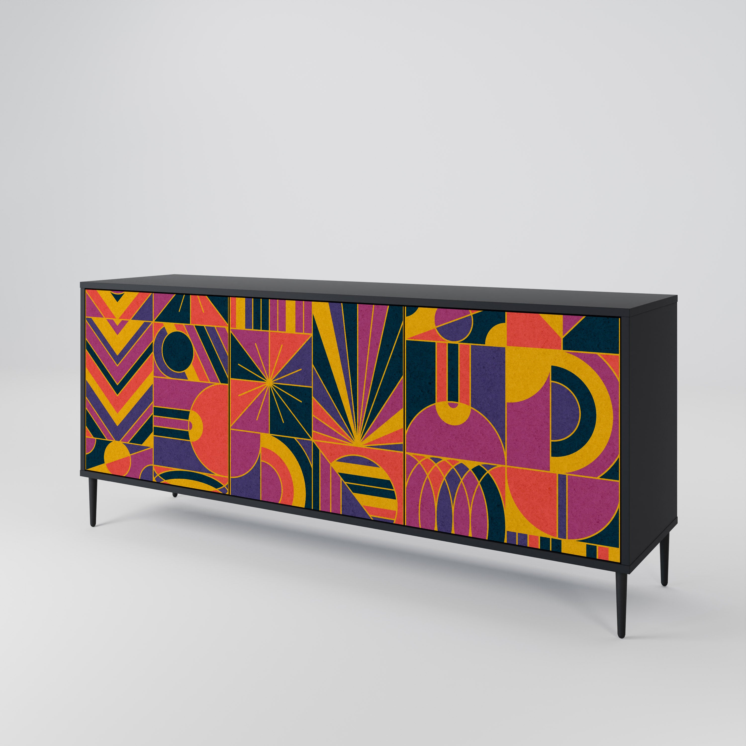 ELECTRIC PATTERNS 3-Door Sideboard