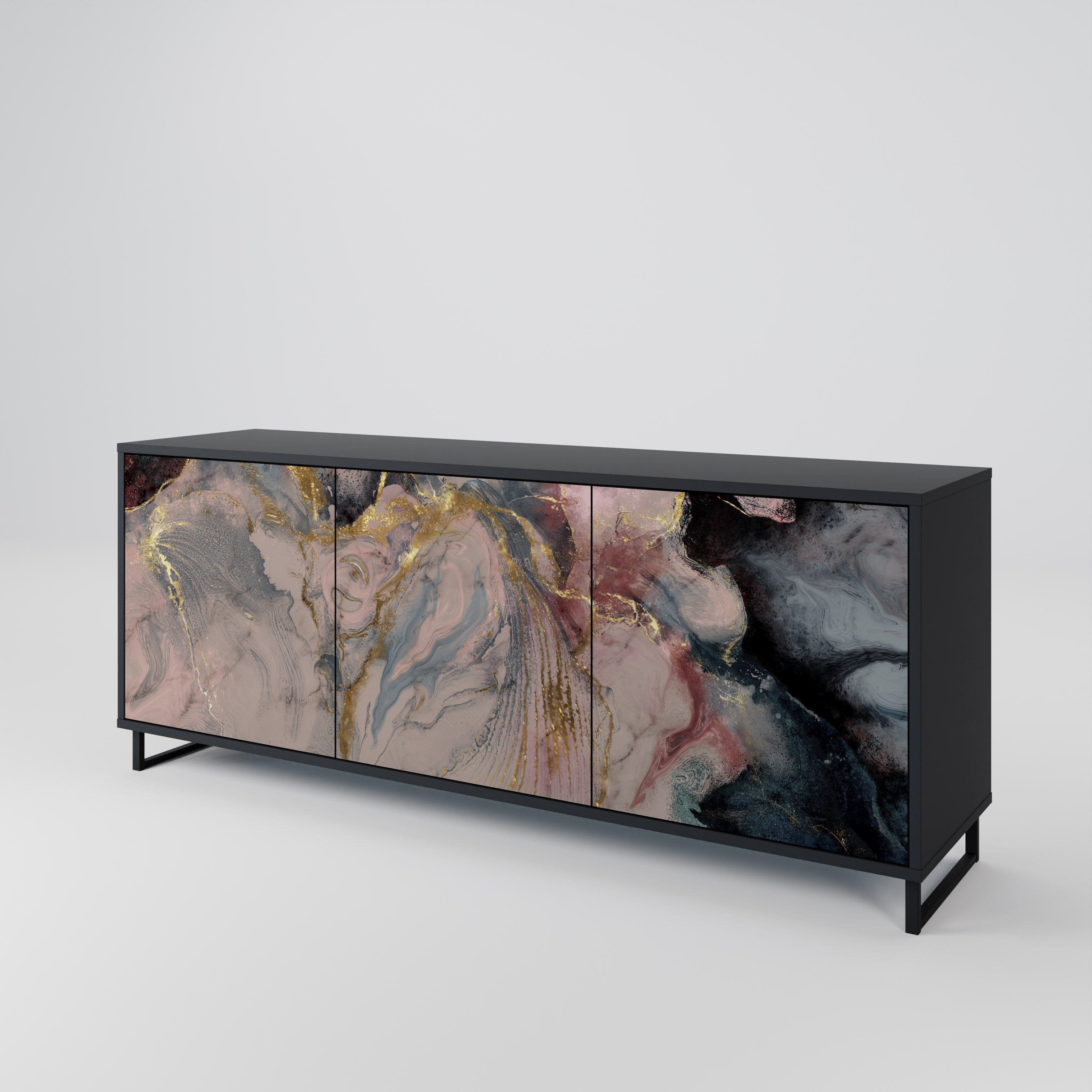 GILDED SWIRLS 3-Door Sideboard