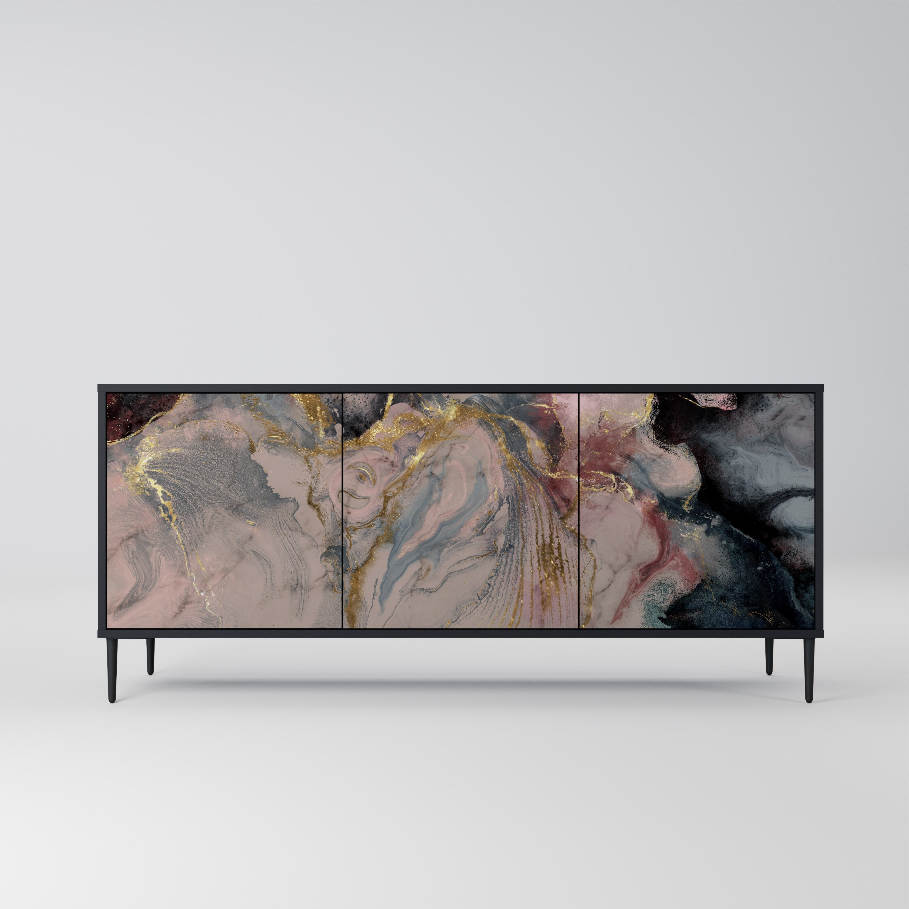 GILDED SWIRLS 3-Door Sideboard