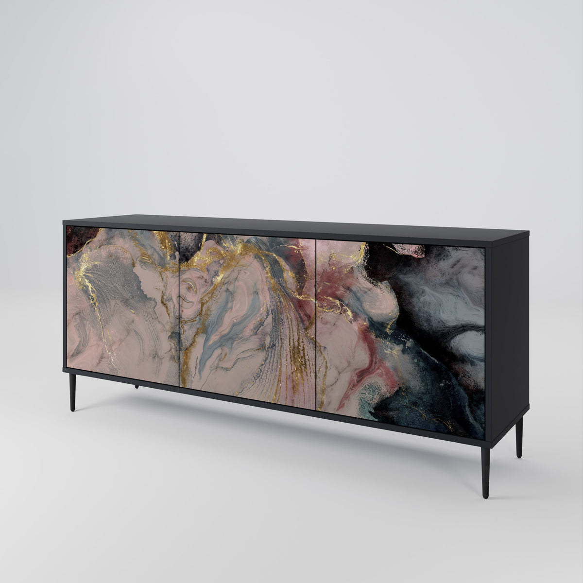 GILDED SWIRLS 3-Door Sideboard