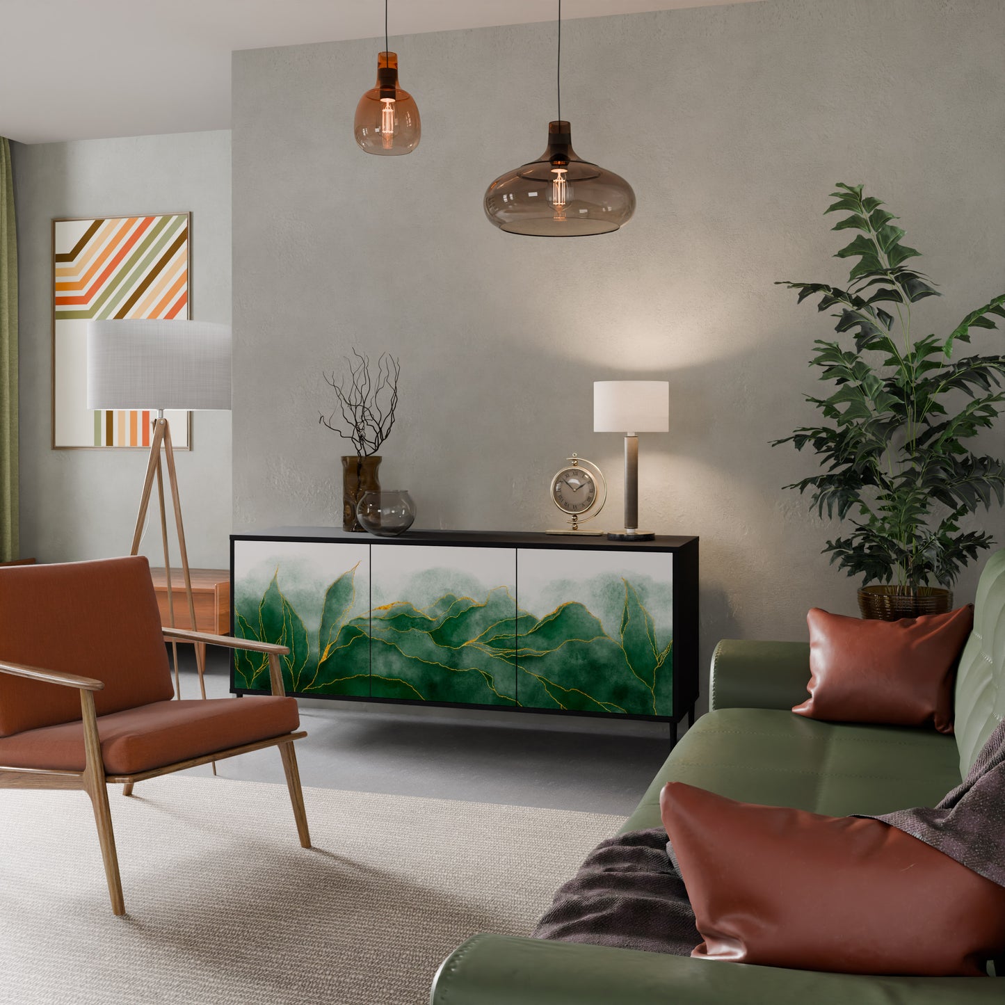EXPENSIVE NATURE Skänk med tre dörrar