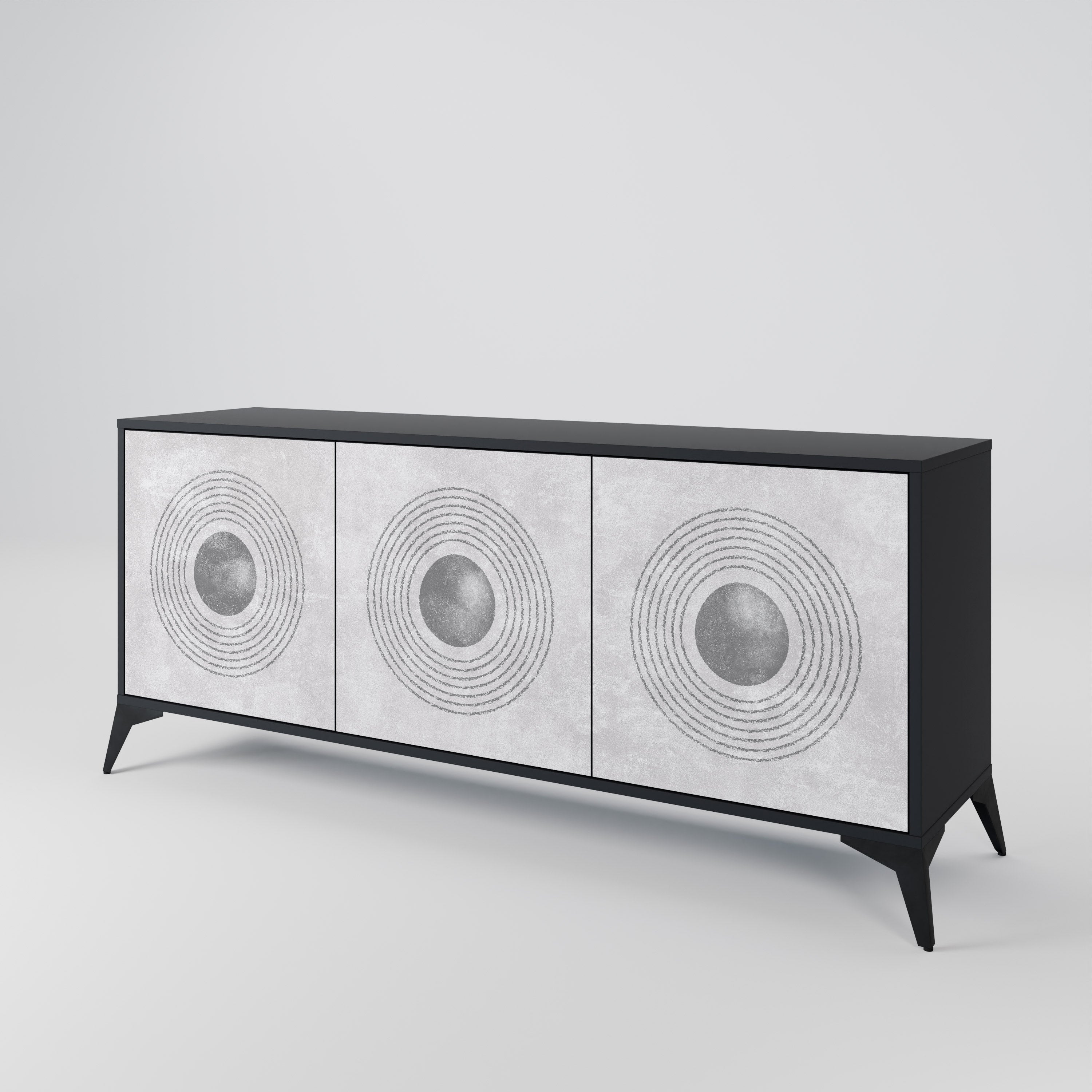SOLID CIRCLES 3-Door Sideboard