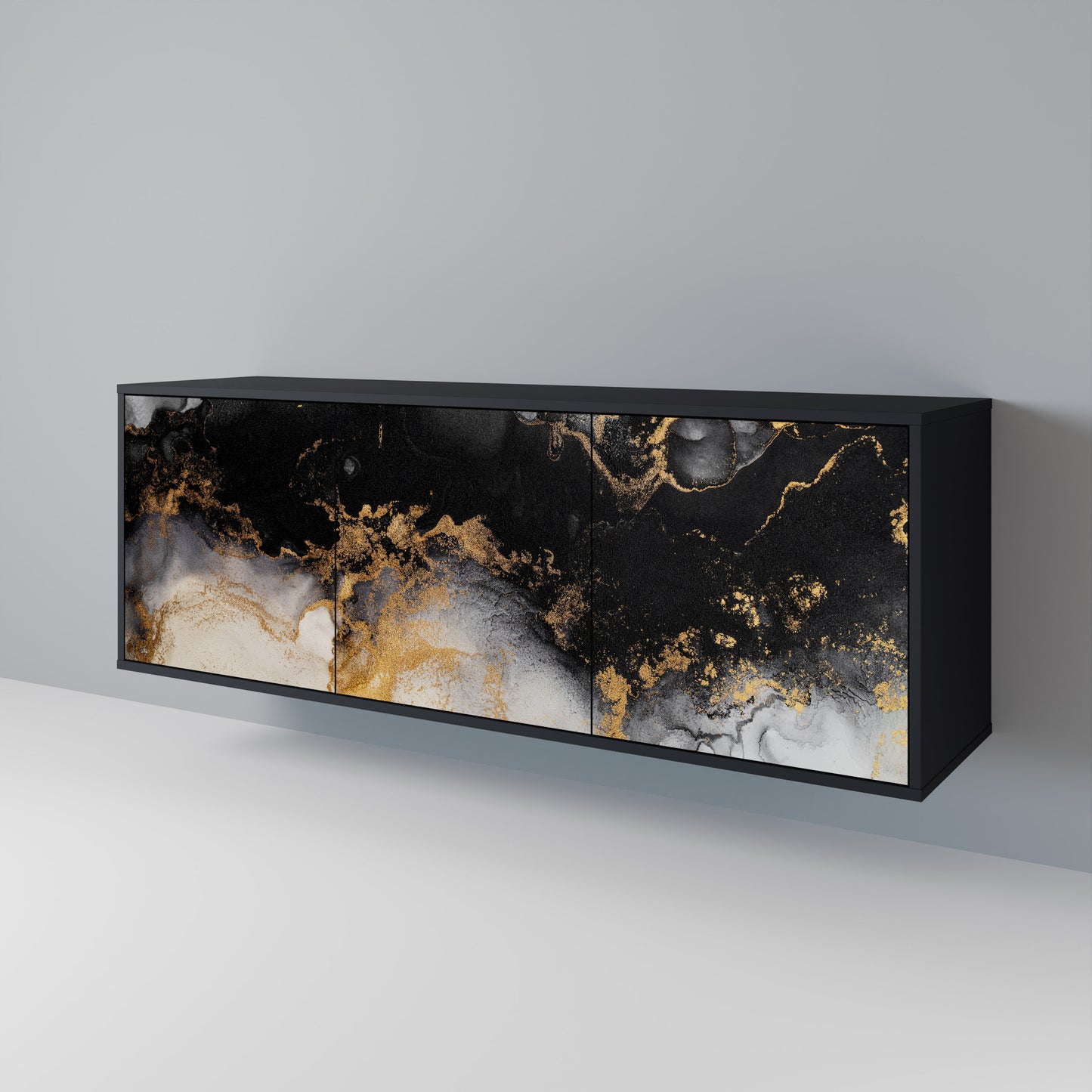 MARBLE OF TOMMORROW Skänk med tre dörrar