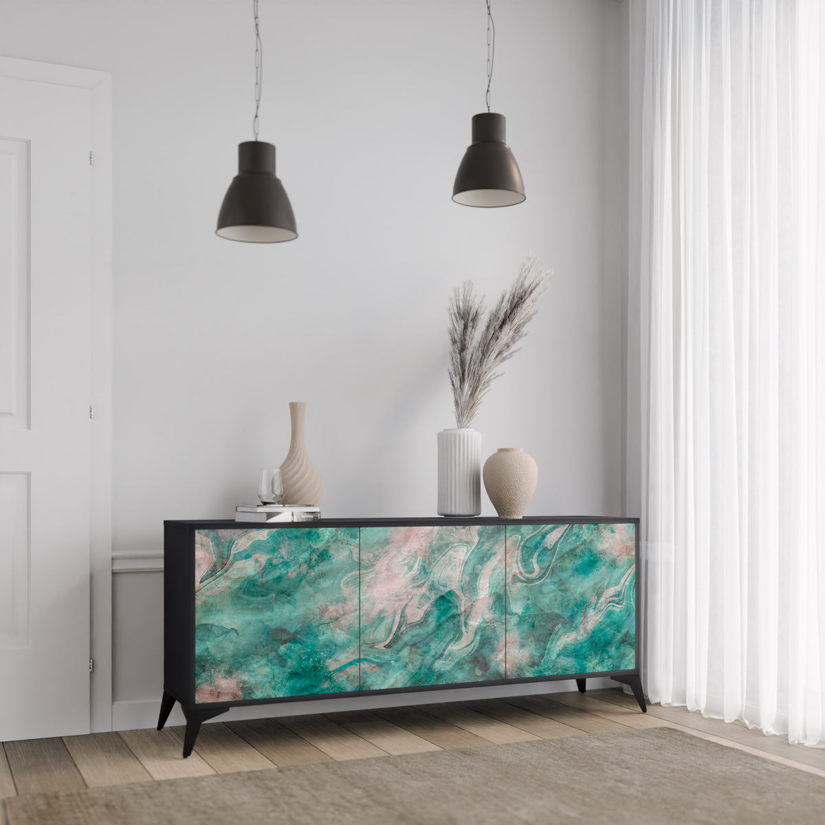 ABSTRACT ALCHEMY 3-Door Sideboard