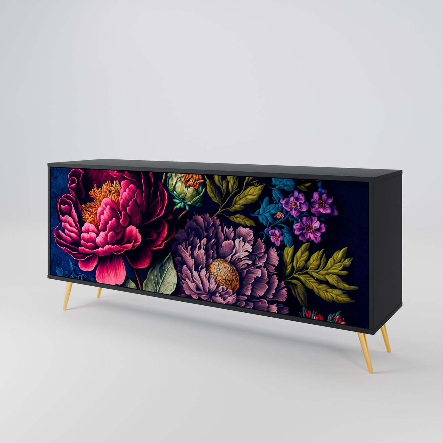 BLOOMING ELEGANCE Skänk med tre dörrar