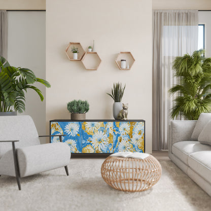 DAISY LUXE 3-dörrars skänk i svart finish