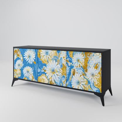 DAISY LUXE 3-dörrars skänk i svart finish
