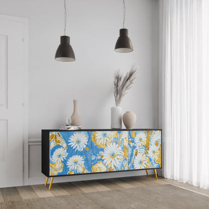 DAISY LUXE 3-dörrars skänk i svart finish